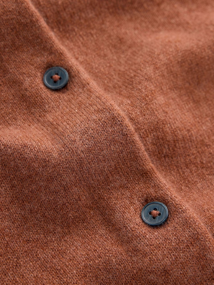 Boden Brown Elsie Cashmere Crew Neck Cardigan - Image 6 of 6