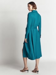 Blau - Boden Kate Pleated Shirt Dress - Bild 2 von 8