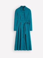 Blau - Boden Kate Pleated Shirt Dress - Bild 8 von 8