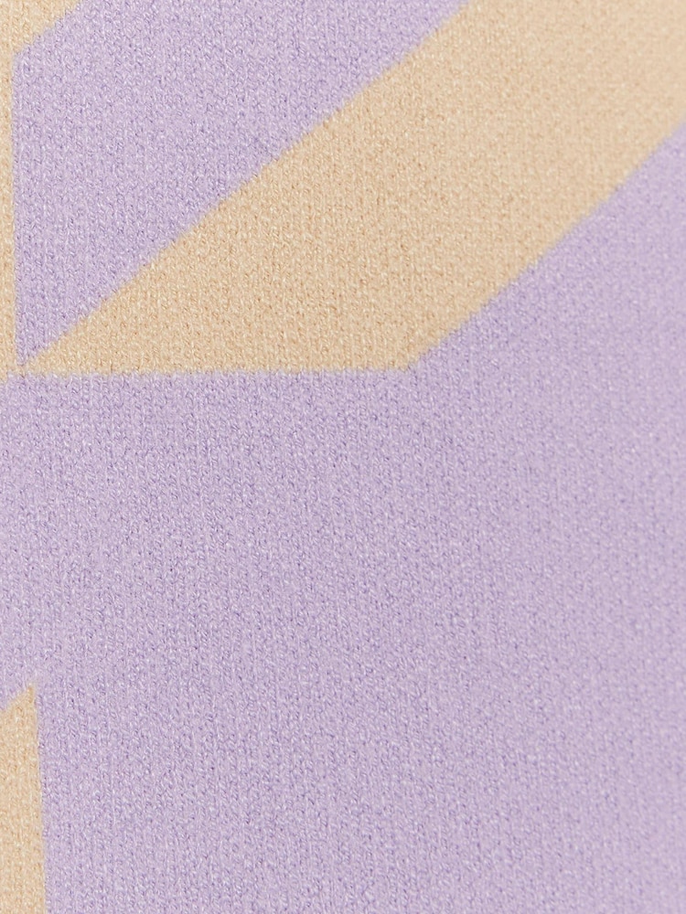 River Island Purple Girls Houndstooth Cardigan Set - Image 4 of 4