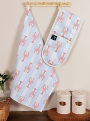 Avalon Home Blue Striped Lobster Tea Towel - Image 1 of 5