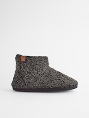 Charcoal Grey Borg Slipper Boots - Image 2 of 6