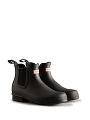 Hunter Black Original Chelsea Boots - Image 2 of 4