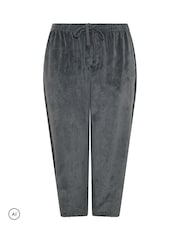 Yours Curve Grey Corduroy Barrel Leg Trousers - Image 5 of 6
