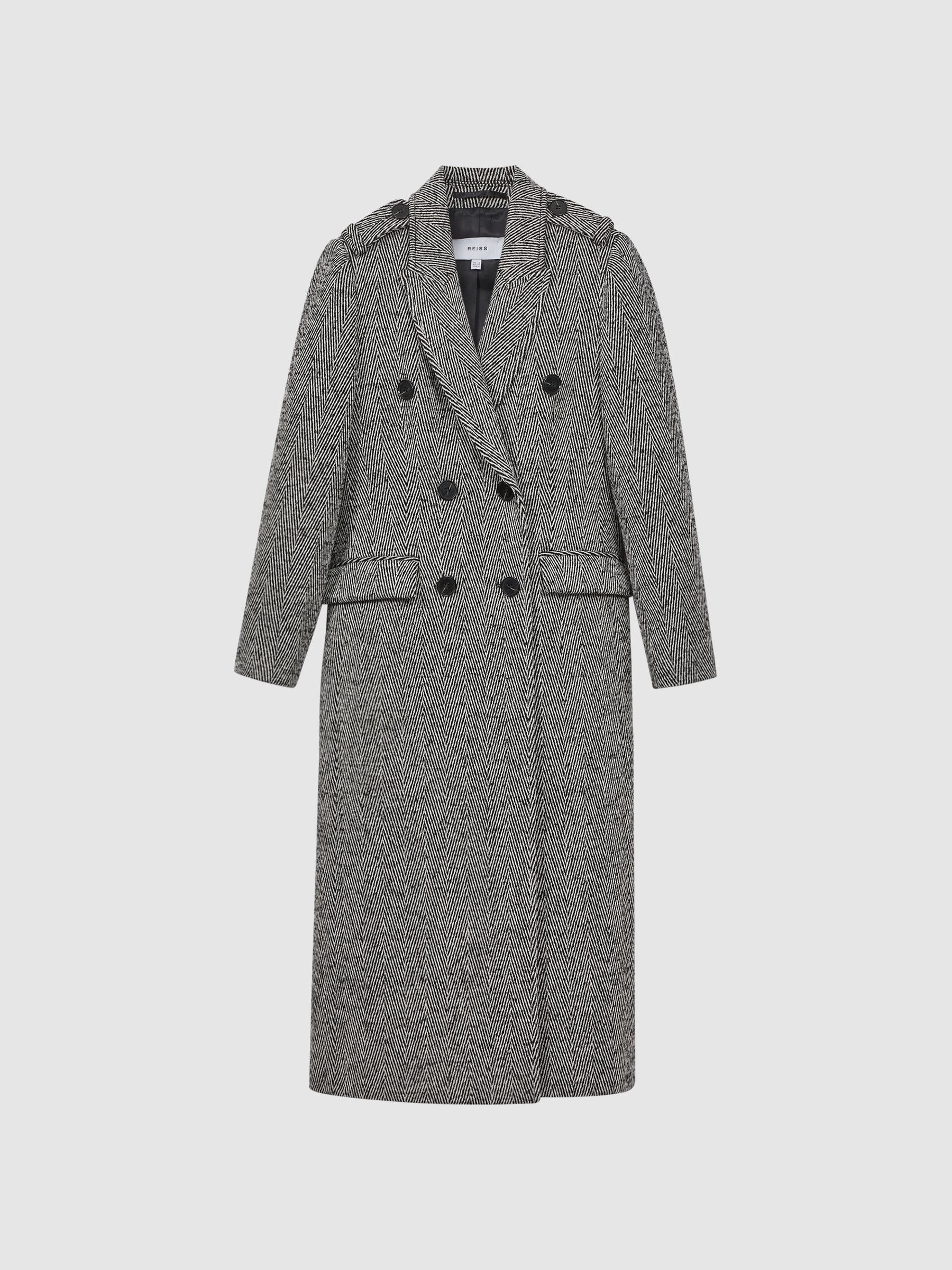 Reiss maya slim fit wool blend coat new arrivals