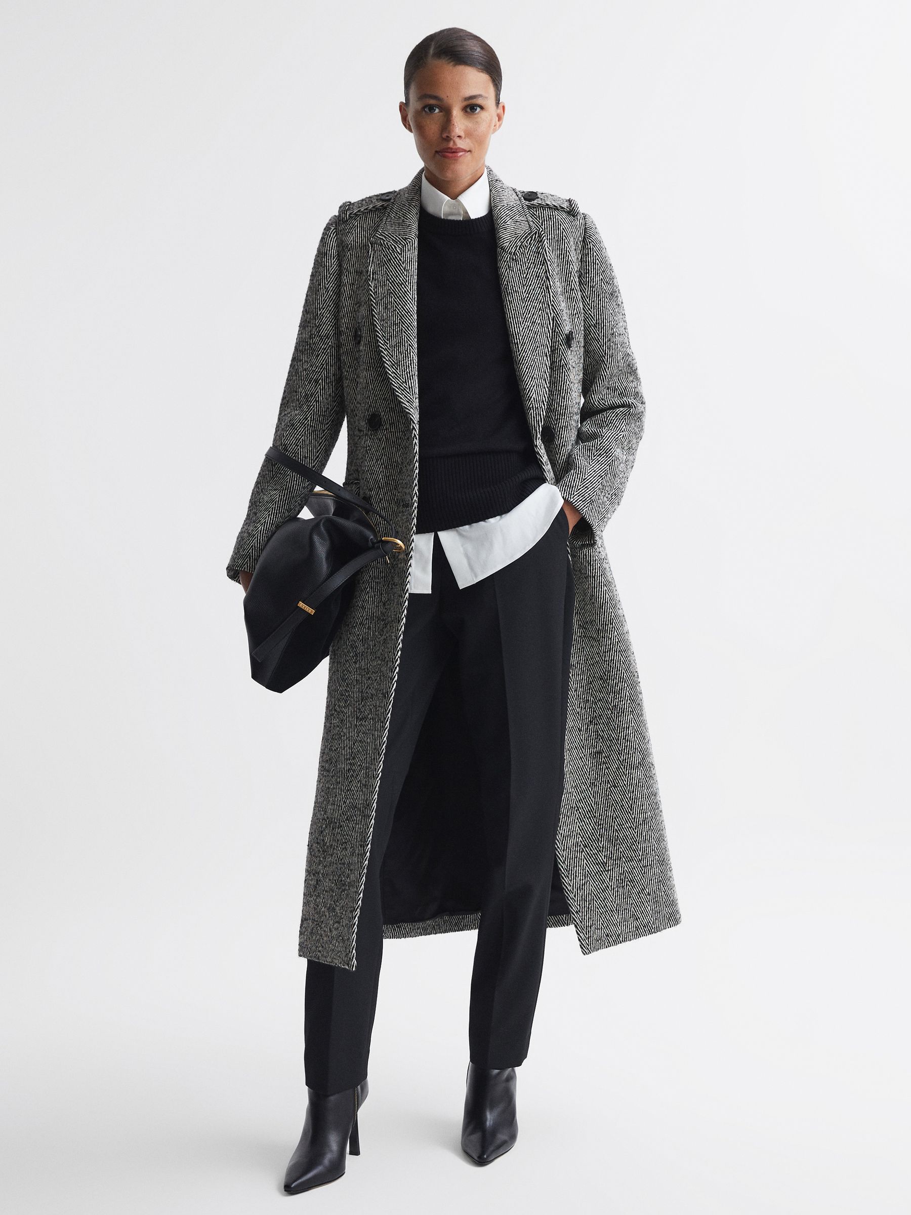 Reiss herringbone coat shop