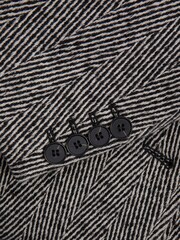 Reiss Grey Jesse Wool Blend Herringbone Coat - Image 7 of 8