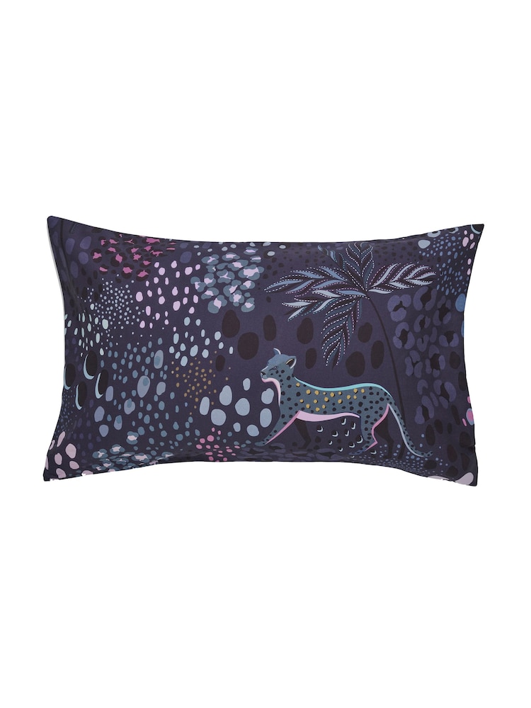Sara Miller Blue Cheetah 100% Cotton Pillowases - Image 3 of 3