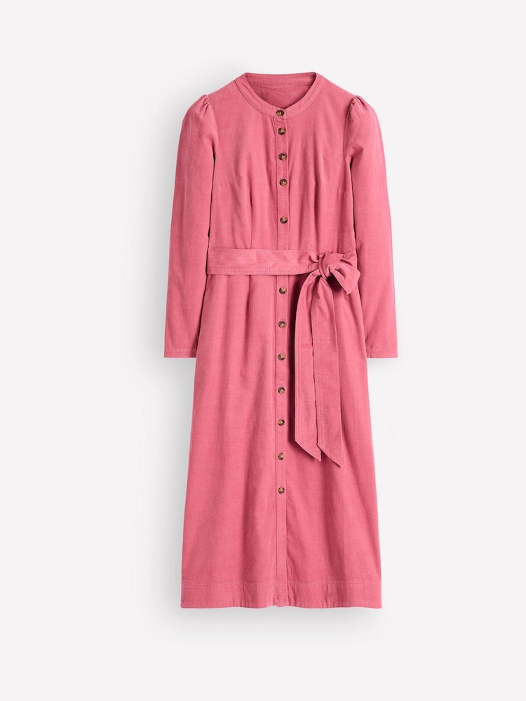 Pink - Boden Louise Cord Midi Shirt Dress - Bild 7 von 7