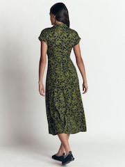 Boden Green Fae Jersey Shirt Dress - Image 3 of 6