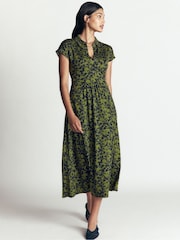 Boden Green Fae Jersey Shirt Dress - Image 5 of 6