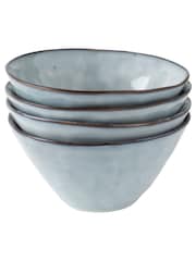 Dutch Rose Set of 4 Blue 14cm Bowls Gift Boxed - Image 3 of 4