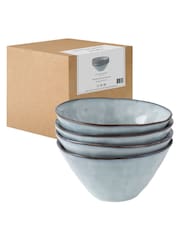 Dutch Rose Set of 4 Blue 14cm Bowls Gift Boxed - Image 4 of 4