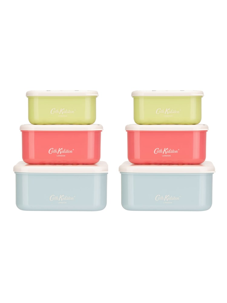 Cath Kidston Blue Painted Table Snack Boxes 3PK Set of 2 - Image 2 of 5