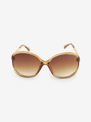 Honey Ombre Lense Wrap Square Sunglasses - Image 6 of 7