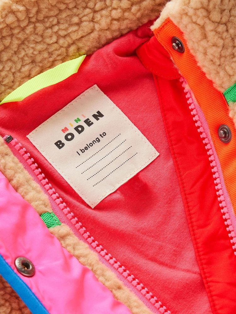 Boden Brown Fun Borg Mix Fleece - Image 4 of 4 Boden Brown Fun Borg Mix Fleece - Image 4 of 4