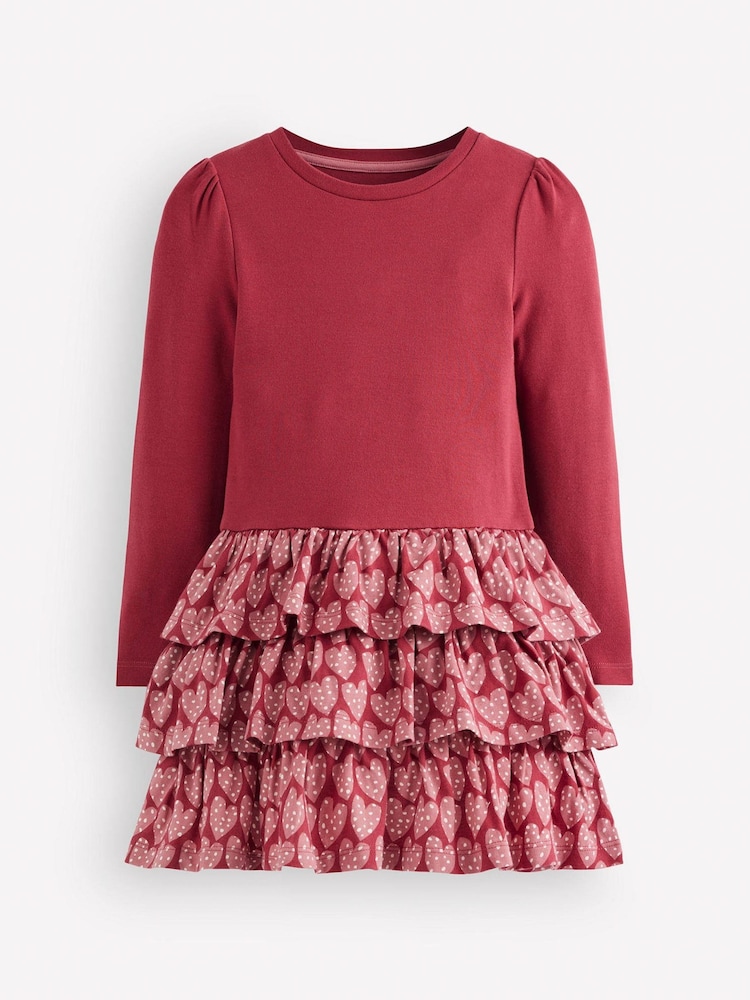 Boden Red Cora Jersey Ra Dress - Image 1 of 3 Boden Red Cora Jersey Ra Dress - Image 1 of 3