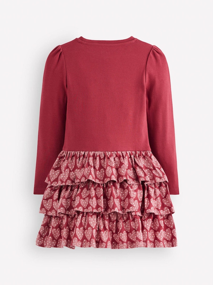 Boden Red Cora Jersey Ra Dress - Image 2 of 3 Boden Red Cora Jersey Ra Dress - Image 2 of 3