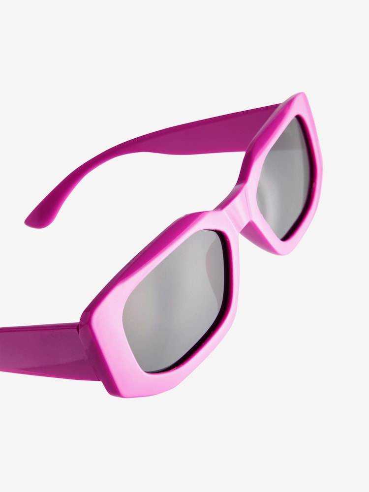 Pink Polarized Rectangle Sunglasses - Image 5 of 5