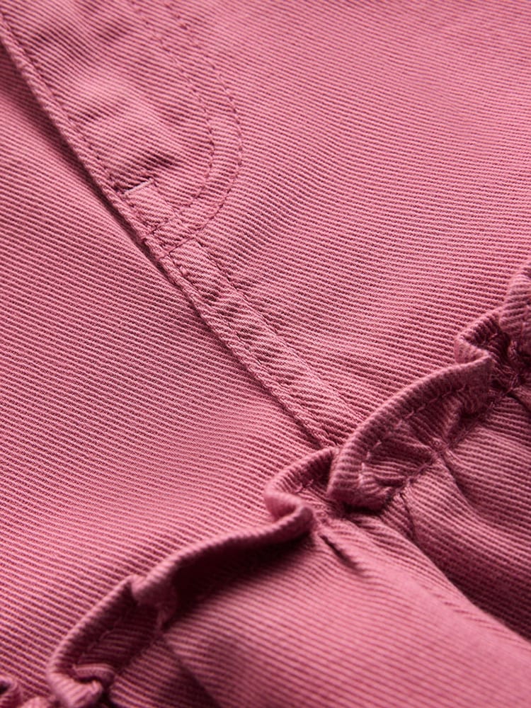 Boden Pink Frill Hem Denim Skirt - Image 4 of 4 Boden Pink Frill Hem Denim Skirt - Image 4 of 4