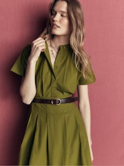Boden Green Grown On Sleeve Midi Dress - Image 2 of 5