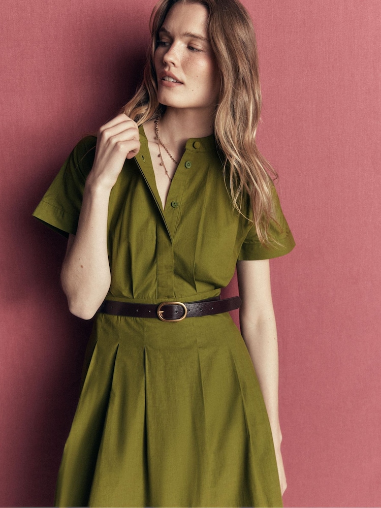 Boden Green Grown On Sleeve Midi Dress - Image 2 of 5 Boden Green Grown On Sleeve Midi Dress - Image 2 of 5