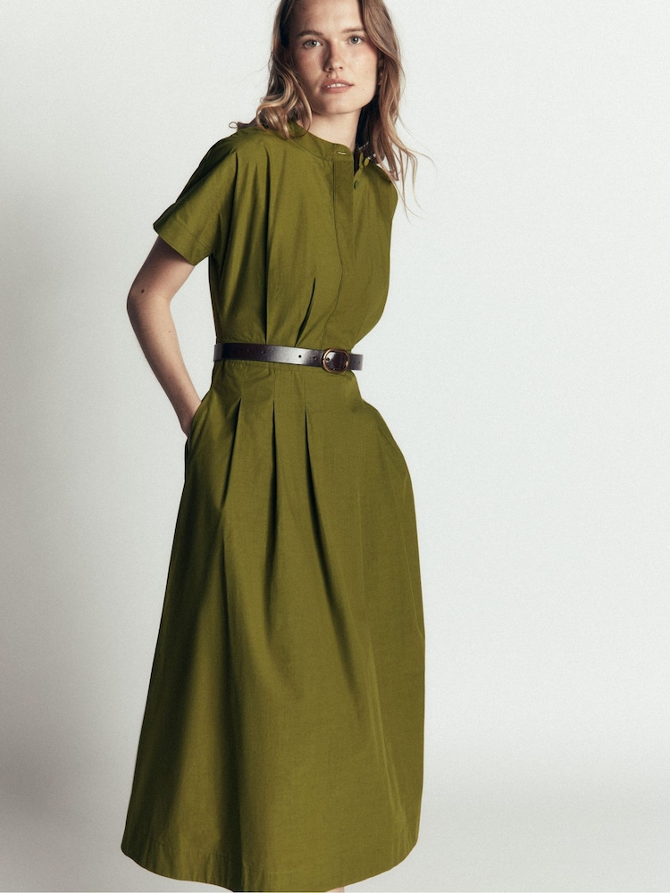 boden green wrap dress Women's Grown On Sleeve Midi in Boden jersey wrap