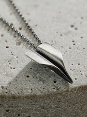Personalised Oxidised Paper Plane Necklace By Posh Totty Designs - Image 2 of 3