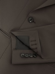 Reiss Chocolate Roll Slim Fit Wool Blend Double Breasted Blazer - Image 7 of 8