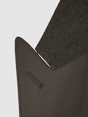 Reiss Chocolate Roll Slim Fit Wool Blend Double Breasted Blazer - Image 8 of 8