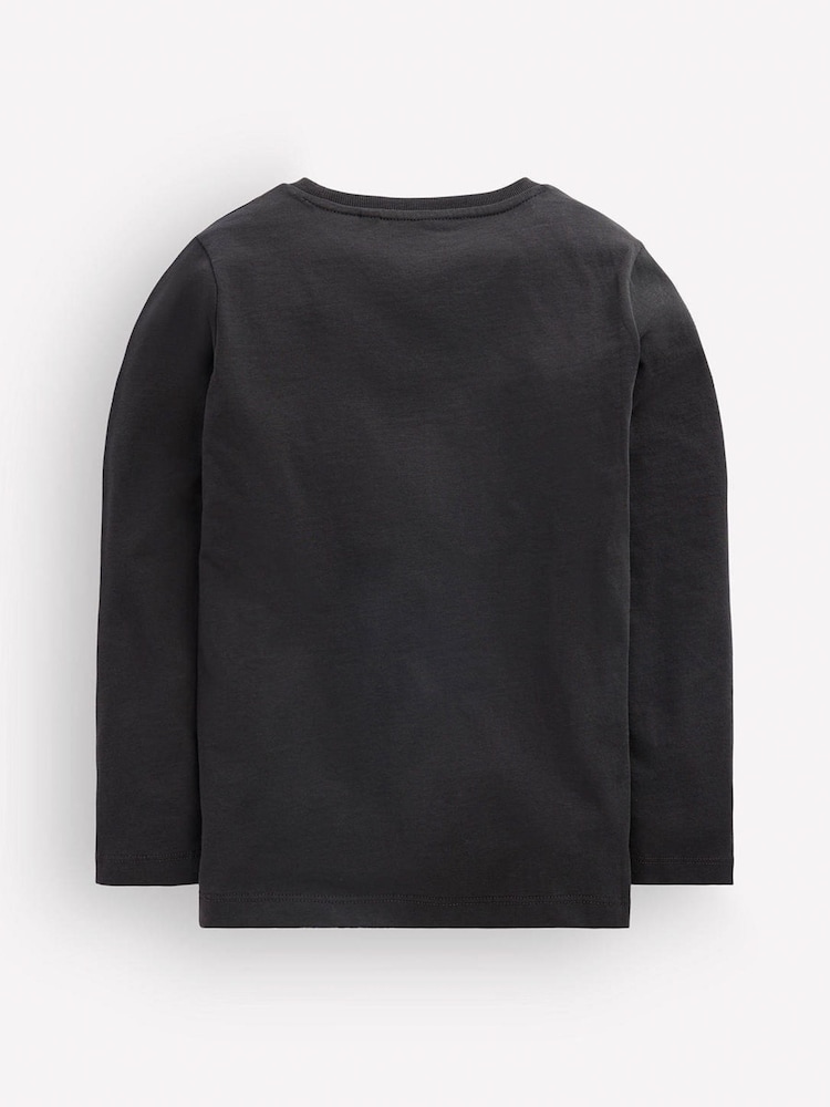 Boden Grey Long Sleeve Glow T-Shirt - Image 2 of 3 Boden Grey Long Sleeve Glow T-Shirt - Image 2 of 3