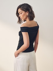 Lauren Ralph Lauren Gianna Stretch Jersey Off Shoulder Top - Image 4 of 7