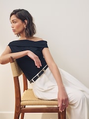Lauren Ralph Lauren Gianna Stretch Jersey Off Shoulder Top - Image 5 of 7