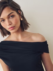Lauren Ralph Lauren Gianna Stretch Jersey Off Shoulder Top - Image 6 of 7