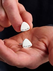 Posh Totty Designs Personalised Plectrum Cufflinks - Image 2 of 4