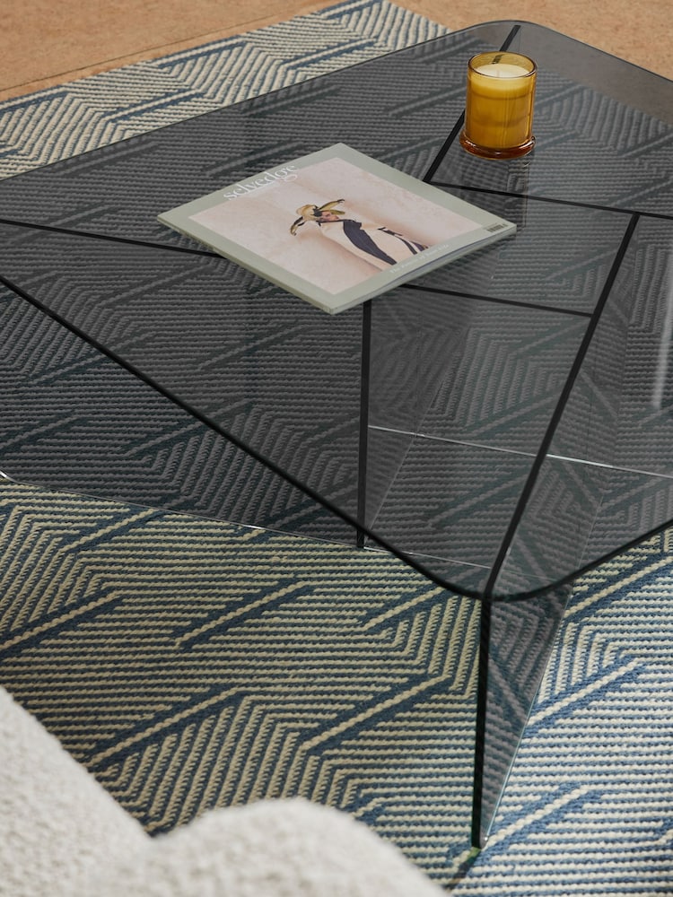 MADE.COM Smoked Glass Oki Coffee Table - Image 2 of 3