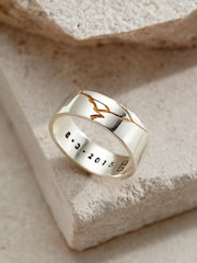 Personalised Kintsugi Ring By Posh Totty Designs - Image 1 of 4