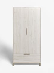 White Bronx Oak Effect Double, 1 Drawer Wardrobe - Image 5 of 7