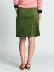 Boden Green Evelyn Button Cord Wrap Skirt - Image 3 of 5