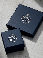 Personalised Silver Tone Dog Tag Necklace With Leather Cord By Posh Totty Designs - Image 4 of 4