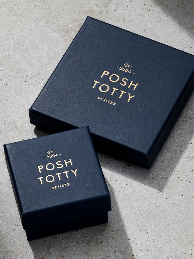 Personalised Silver Tone Dog Tag Necklace With Leather Cord By Posh Totty Designs - Image 4 of 4