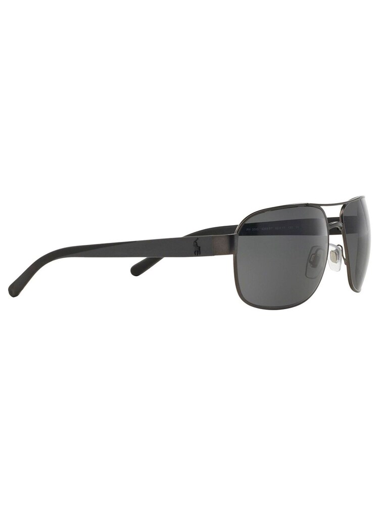 Polo Ralph Lauren Grey Matte Dark Gunmetal Sunglasses - Image 12 of 12