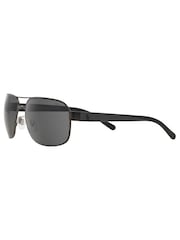 Polo Ralph Lauren Grey Matte Dark Gunmetal Sunglasses - Image 3 of 12