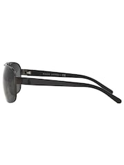 Polo Ralph Lauren Grey Matte Dark Gunmetal Sunglasses - Image 6 of 12