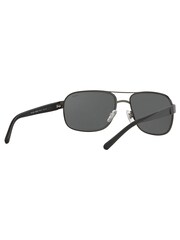 Polo Ralph Lauren Grey Matte Dark Gunmetal Sunglasses - Image 9 of 12