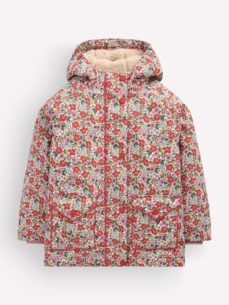 Boden Cream Sherpa Lined Anorak - Image 1 of 5 Boden Cream Sherpa Lined Anorak - Image 1 of 5