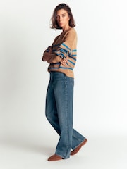 Boden Brown Lucy Relaxed Cotton Jumper - Image 4 of 7