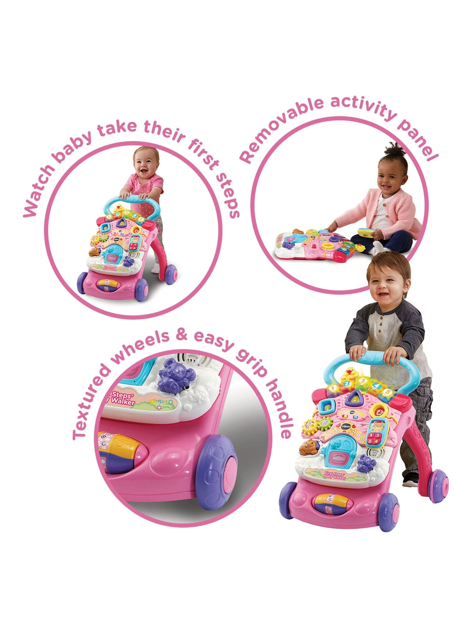 Vtech first steps baby walker pink cheap