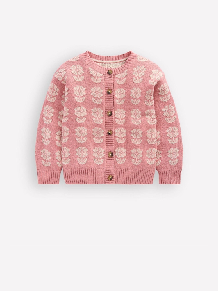 Boden Pink Flower Pot Cardigan - Image 1 of 3 Boden Pink Flower Pot Cardigan - Image 1 of 3