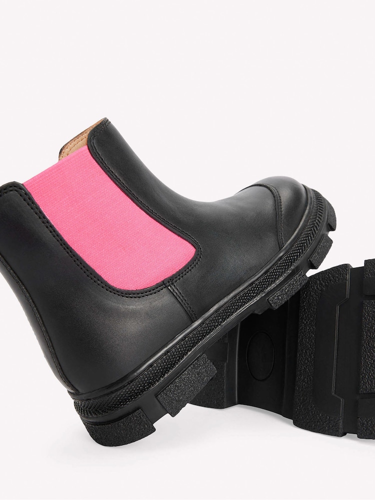 Boden Black Chunky Chelsea Boots - Image 3 of 3